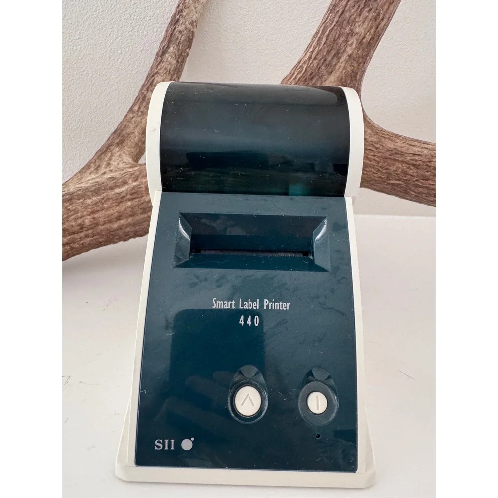 SII Seiko Instruments Smart Label Printer 440 Thermal USB Serial White Teal